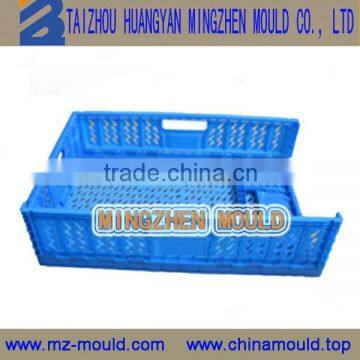 customer made high quality injection collapsible crate mold