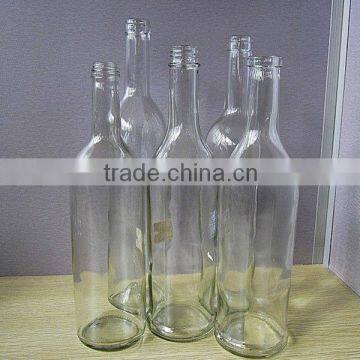 750ml clear glass bottle for wine