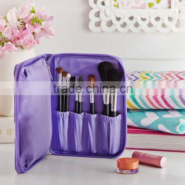 Travel quilted cotton makeup case bag