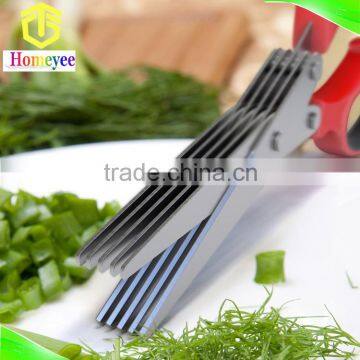 Multi blade scissors shears for herb shredding documents