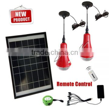 Rechargeable solar LED home lighting system, solar light for home use, camping lights