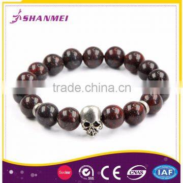 Discounted Price Gem Stone Skull Beads For Bracelet