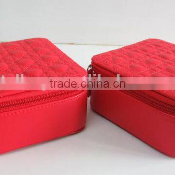 PU Quilted Cover Cosmetic Case photo-3