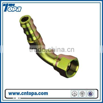 Hydraulic hose one piece hose fitting