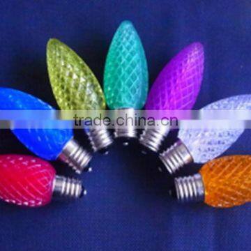 C9 LED strawberry light bulb 120v E17