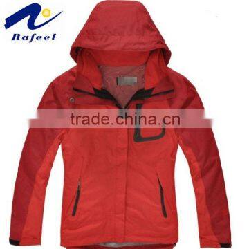 red fashion jacket with patch pocket