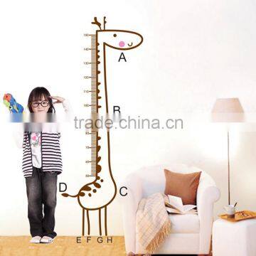 Giraffe Kids Growth Wall Decoration Children Height Meter Sticker