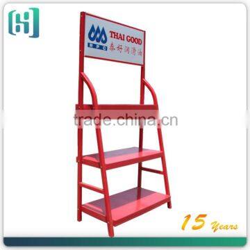 Hot Sale Metal Engine Oil Display Rack/ engine oil storage rack