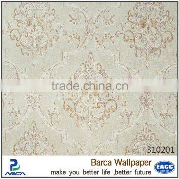 Retro Pure Paper Wallpaper Eco-friendly Wallcovering on Wall photo-4