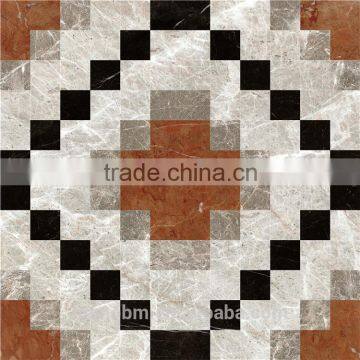 Foshan Beige Marble Laminated Mosaic Wall Designs