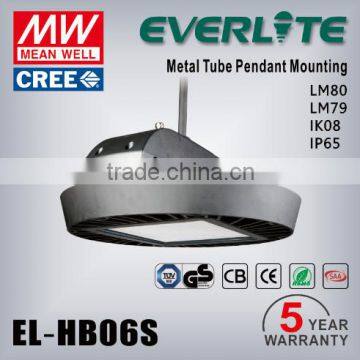 Latest design super bright TUV GS CB certificates Meanwell HLG driver 140W 114lm/w IK08 IP65 highbay light