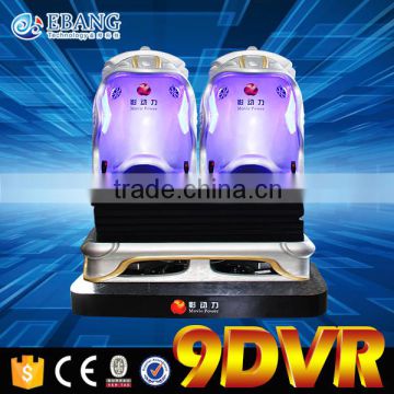 3dof Electric Dynamic Virtual Reality 9d Vr Simulator with 2 Egg Seats