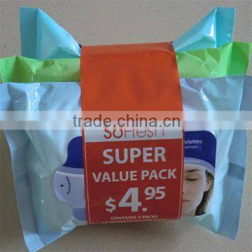 Facial Wet Tissue (wet wipe), suitable for all type skin