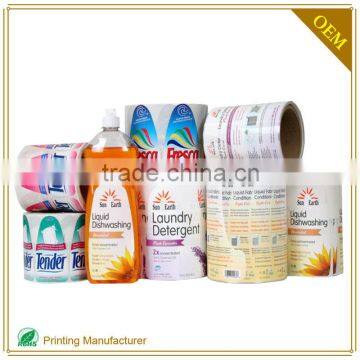Hot Sale Dishwashing Liquid E-Liquid Soap Bottle Labels Manufacturer