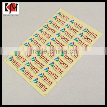 Fancy Adhesive Label Sticker Full Color Printing Private Label