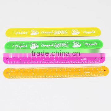 Popular custom logo silicone snap bracelet