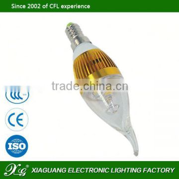 Candle lamp 5w led bulb equals 25w incandescent lamp