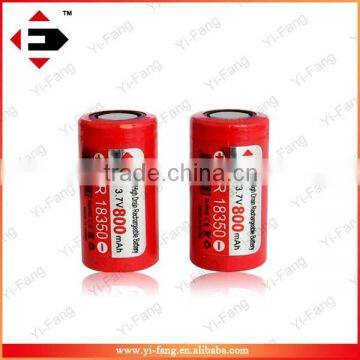 18350 18350 800mah 3.7V Li-Mn vaporizer batteries