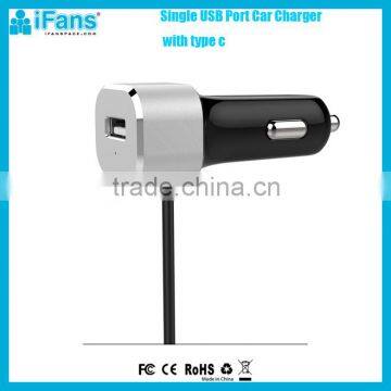 2015 New Single USB Port 5 V 5.5A Car Charger with Type C