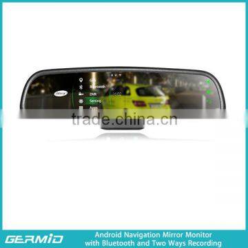 multi-function car rearview mirror 4.3 inch germid rearview mirror