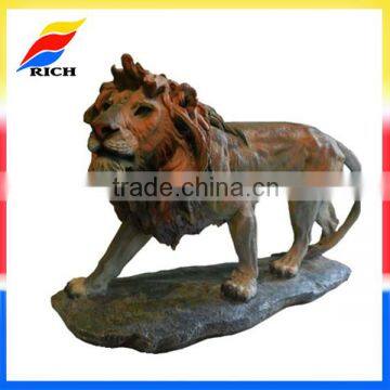 custom homedecorative polyresin lion statues