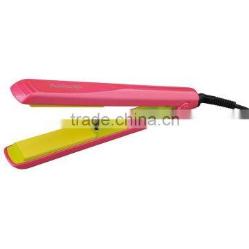 Hair straightener with knob temperature regulate switch