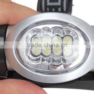 Super Bright 8 LEDs Headlamp 3 Mode Energy Saving Outdoor Sports Camping Fishing Head Lamp Flashlights photo-3