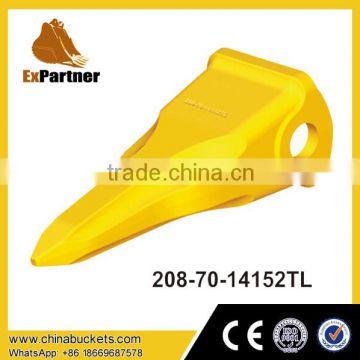 208-70-14152TL Excavator Spare Parts Bucket Teeth of Mini Bucket Wheel Excavator