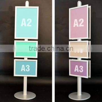 Tall A3 & A2 poster display stands with multiple frames(MD-U-335)