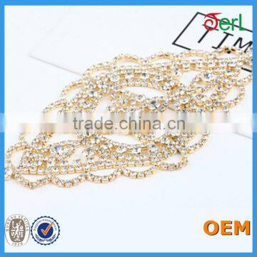 2016 Hot Sale Bling Bling Decorative Lace Rhinestone Crystal Trim for Wedding Decoration photo-5