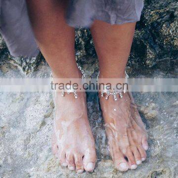 Beach Foot Chain Flower Barefoot Sandals photo-2