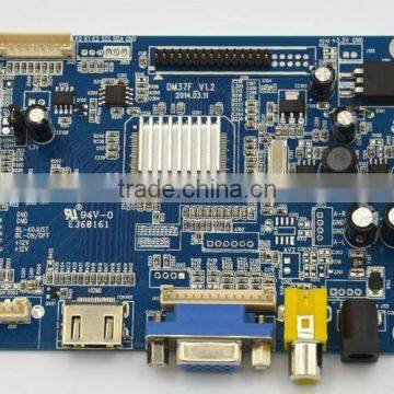 Driver board with HDMI, VGA,AV interface for industrial, lcd control board DM37F support image reverse