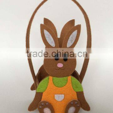 Lovely rabbit felt bag easter rabbit felt handbag easter gifts decoration packing bag