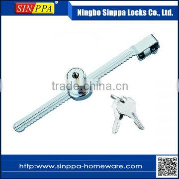 Window Adjustable Sliding Glass Case Ratchet Lock