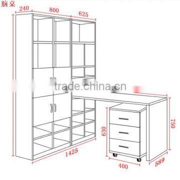 Melamine Large Size Bookcase With Studying Table photo-2