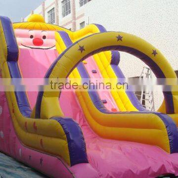 cheap commercial giant 0.55mm PVC tarpaulin inflatable slide, inflatable jumping slide for sale