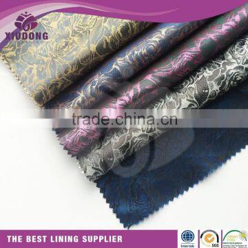 Hot Sale Polyester Jacquard Lining Fabric For Dress Wholesale