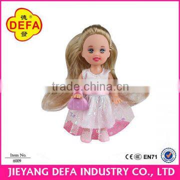 Defa Lucy 4" mini dolls with pet dog cute baby doll