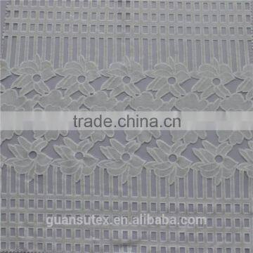 Latest Design Burn Out Lace Fabric/high Quality Polyester & Cotton Guipure Lace Fabric for Indian Wedding Dress