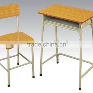 Single Wood Student School Furniture XG-247 student chair & desk