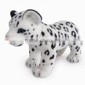 factory wholesale realistic plush toys standing snow leopard stuffed plush jungle animal toy super soft plush snow leopard