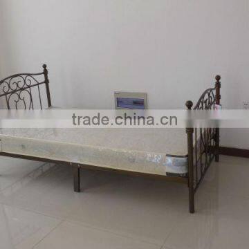 Fashion Twin Size Metal Bed, Bronze Golden