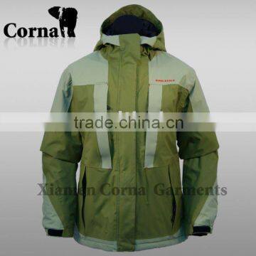 100% Nylon waterproof Women ski jacket