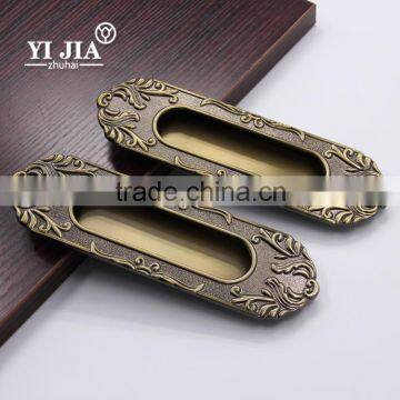 Zinc alloy brass cabinet door pull handles & knobs