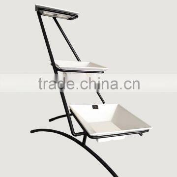 High Quality Cutomized Unbreakable 100% Melamine Outdoor Dinnerware With Iron Rack photo-1