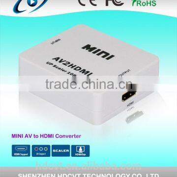 Top quality 1080P MINI CVBS to HDMI converter