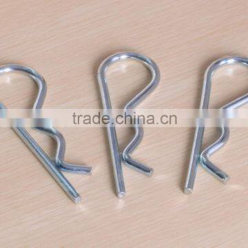 zinc plated R shape wire spring clip