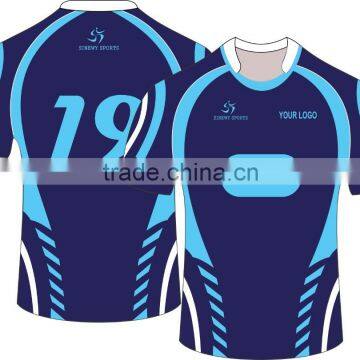 Custom sublimated free design team set rugby jerseys new design