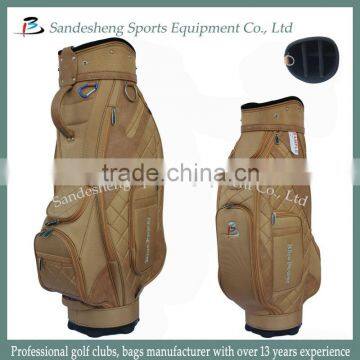 New Design Canvas Golf Bag With Shoe Compartment