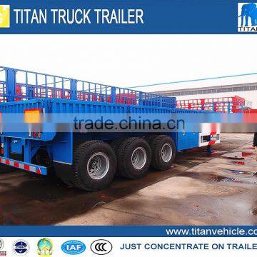 flatbed sidewall special transport vehicle 40t cargo semi trailer